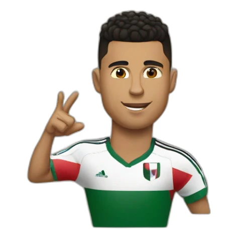 Ronaldo et la Palestine  sticker