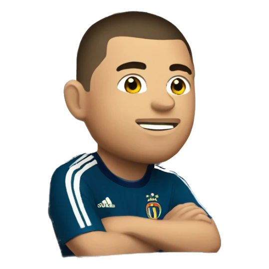 Ronaldo 7 en train de gagner contre Barcelone  sticker