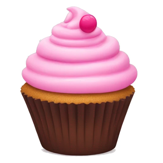 cupcake with pink frosting sticker