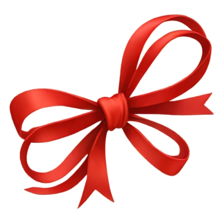 red bow sticker
