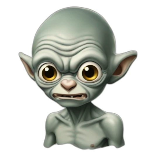Gollum as Philadelphia eagle logo sticker