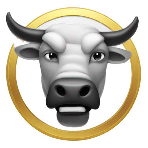 Rebel crypto coin bull sticker