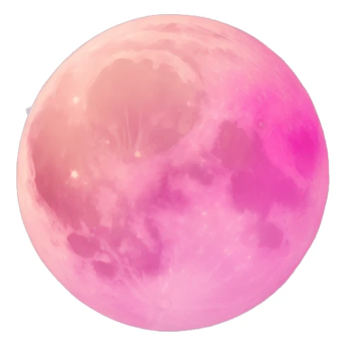 Pink moon  sticker