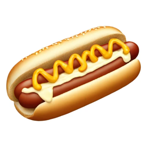 hotdog with mayonnaise  sticker