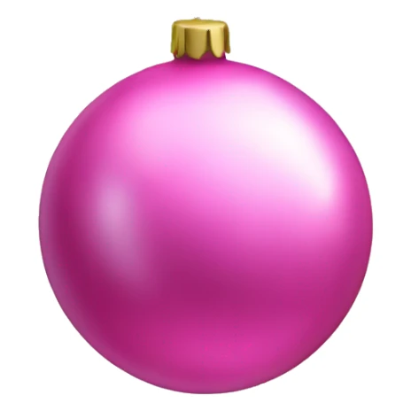 Pink Christmas bauble sticker