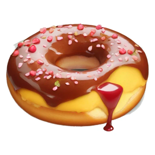 delicious fruit doughnut breakfast suggestion sticker