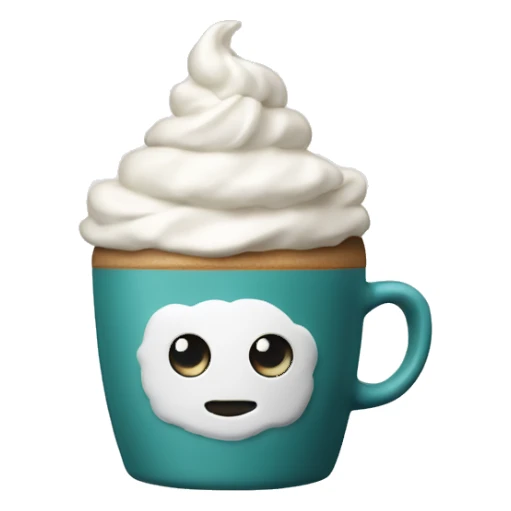 Coffee with whipped cream  sticker