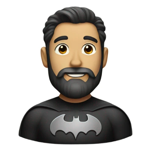 Batman with a beard  sticker