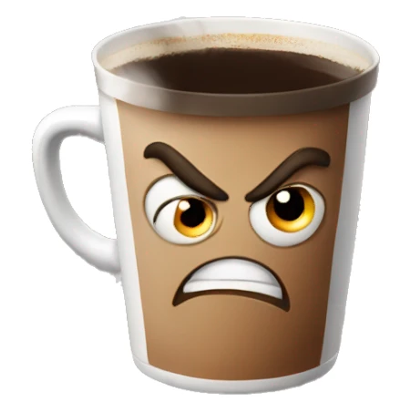 angry cooffe  sticker