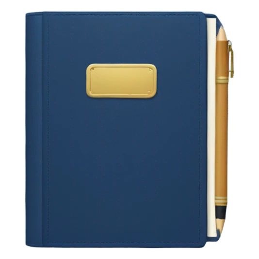 navy blue journal sticker