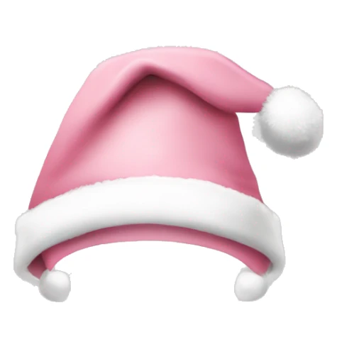 light pink santa hat sticker