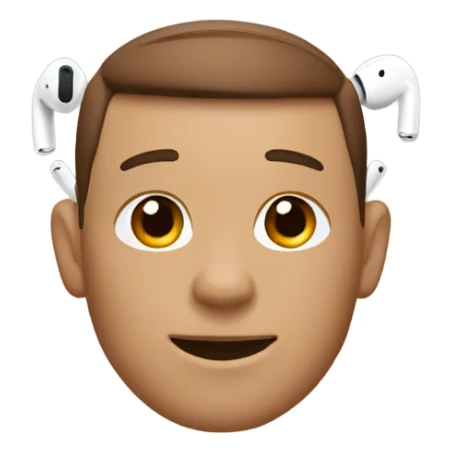 brown beige airpods sticker