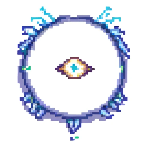 eyes shooting lightnings sticker