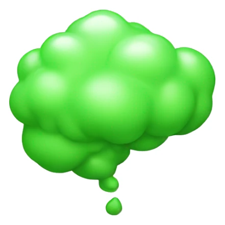 fart gas green sticker