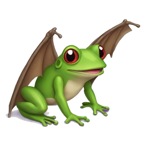 frog bat shirt sticker