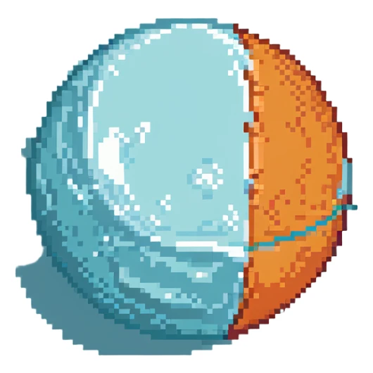 icy blue Uranus planet sticker