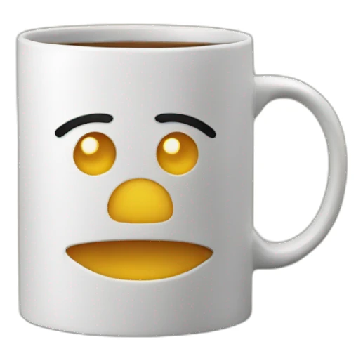 A beautiful mug on a book sticker