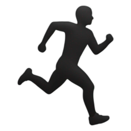 Run sign sticker