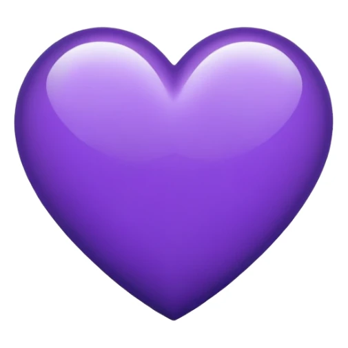 Indigo Purple Heart sticker