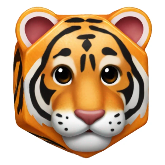 Tiger dice bacon sticker