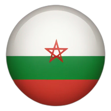 moroccan flag sticker
