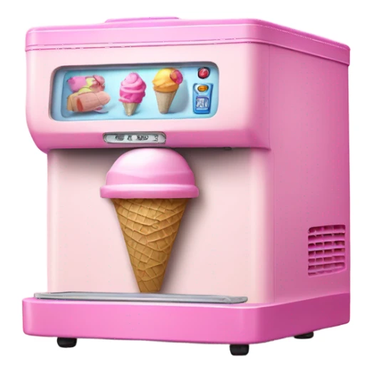 Pink ice cream machine  sticker