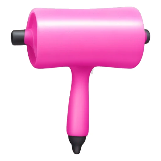 one pink plastic curler sticker