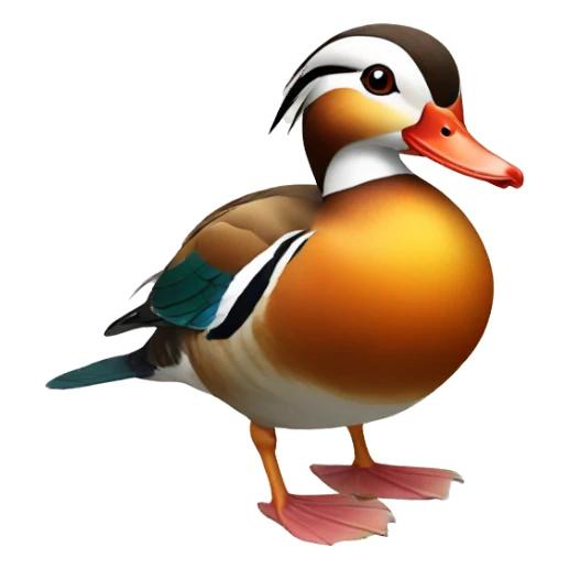 mandarin duck sticker