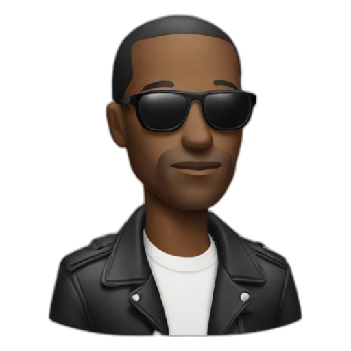 Dean Blunt wearing sunglasses sticker