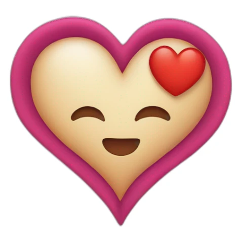 Inside heart SH word sticker