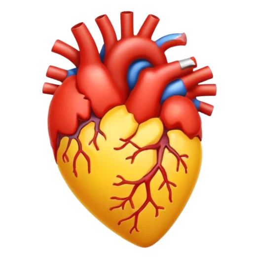 icteric color heart  sticker