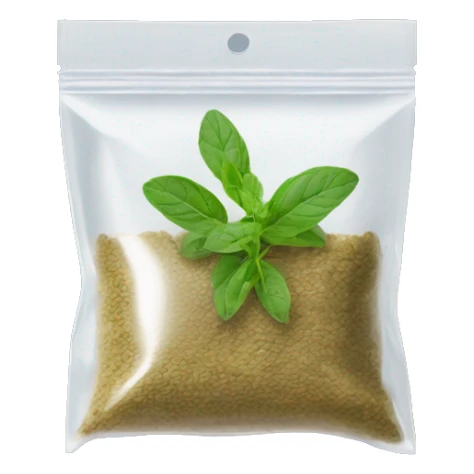 Ziploc bag with oregano sticker