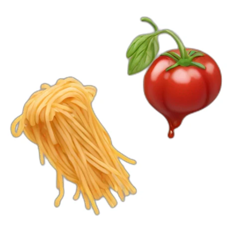 spaghetti with ketchup sticker