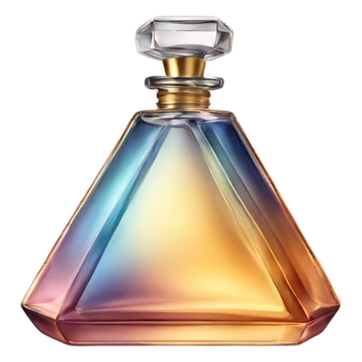 Luxury perfume bottle triangle men sticker