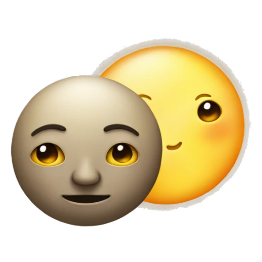 the sun and the moon sticker