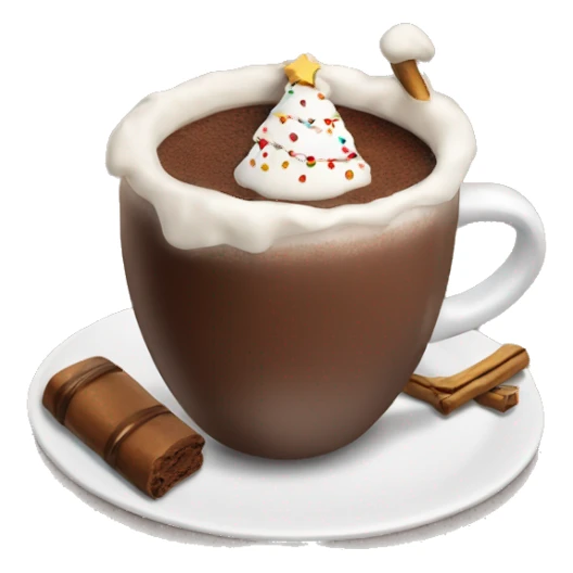christmas hot chocolate  sticker