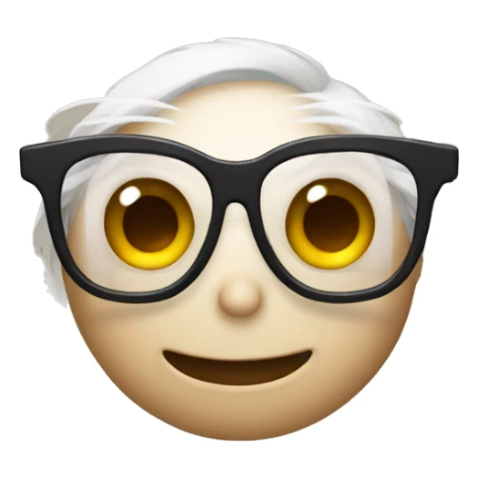 An spider have glasses  sticker