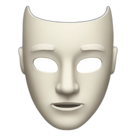 half-man-half-mask sticker