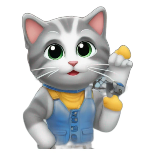 Chat montant sur la tour eiffel sticker