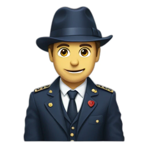 Macron qui tape un enfant sticker