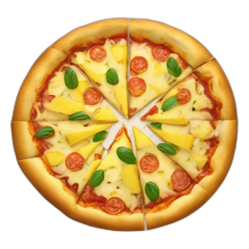 Une pizza à l'ananas sticker