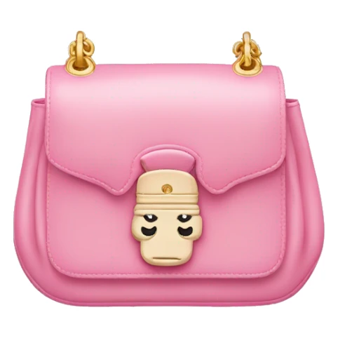 pink and white miumiu bag sticker