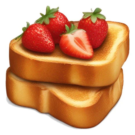 French toast with strawberries  sticker