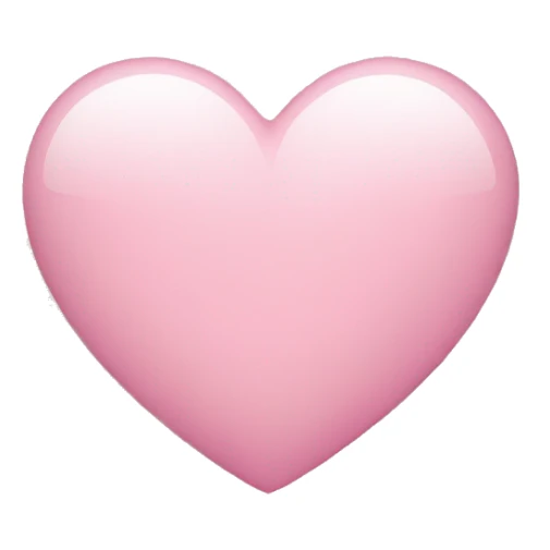 Light pink heart sticker