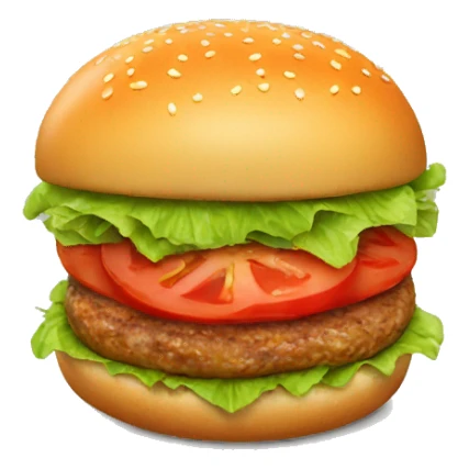 tomato burger sticker