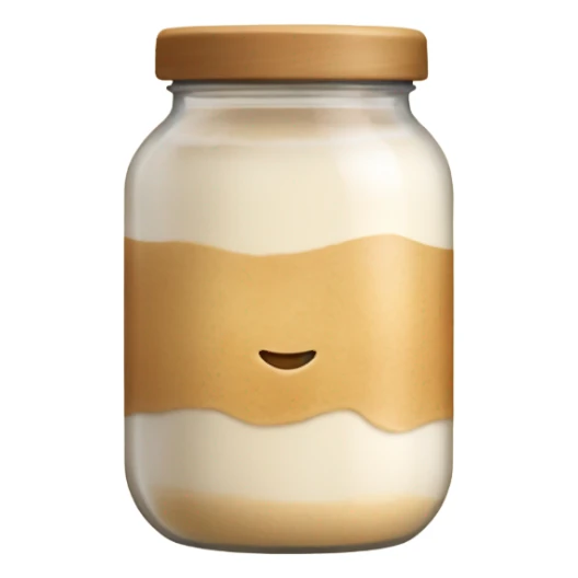 aesthetic jar with sourdough starter  sticker