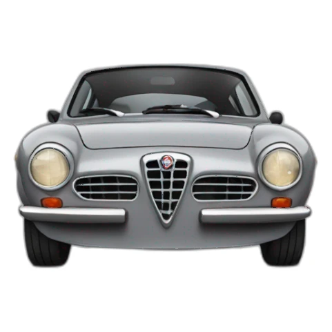 Grey Alfa Romeo Giulietta  sticker
