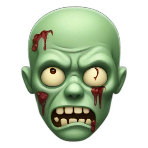 sleepy zombie sticker