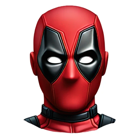 A head of Deadpool sticker