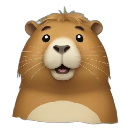 Capybara in a hot tub sticker